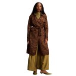 Tan Leopard Suede Waterfall Coat Was: R1395