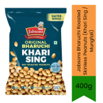 Bharuchi Roasted Skinless Peanuts Khari Sing Mungfali 400G - Authentic Gujarat Bharuch Style Crunchy Roasted Salted Skinless P