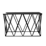 Kai Leila Metal Console Table Black