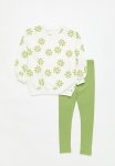 PoP Candy Sweatshirt & Legging Set - Green & White