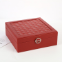 Beauticka Multi-purpose Jewellery Box With Large Mirror And 2 Trays - Red
