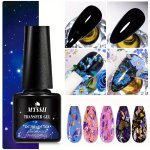 Transfer Foil Nail Art Glue Gel For Foil Stickers Strong Adhesion & Long Lasting Uv led Lamp Curing Required Manicure Tool