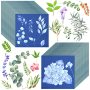 Eersida 60 Sheets Sun Print Paper Kit Cyanotype Paper High Sensitive Solar Paper Nature Solar Activated Uv Sun Printing Art Drawing Paper For Kids Art