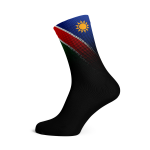 Namibia Flag Socks - Small Black