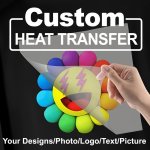 1PC Diy Patch Stickers Cool Customized Heat Transfer Film Personalized Iron On Patch Washable Stamp Label Badge Logo For Clothin