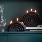 Fluid Rainbow Hand-poured Sculpted Candle - Matt Black