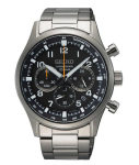 Seiko Men's Sport Chronograph SSB447P1-BLACK Dial Sapphire 100M Wr