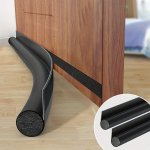 1PC Rubber Door Bottom Sealing Strip Soundproof Draft Stopper For Room And Dorm Doors Aesthetic And Functional School Supplies