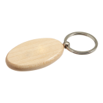 Oval BK7300 - Wooden Keychain Brown Std