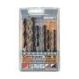 Alpen Wood Steel & Masonry Drill Bit Set 5/6/8MM Diameter - Set Of 9