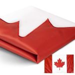 Anley Everstrong Series Canada Flag 3X5 Foot Heavy Duty - Embroidered And Sewn Stripes - 4 Rows Of Lock Stitching - Canadian Nat