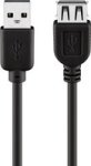 USB 2.0 Hi-speed Extension 3M Cable Black