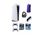 Playstation 5 Console Bundle PS5 - Purple Skin