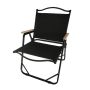 Black Camping Chair Kermit Chair Foldable Portable Armrests Chair L-size