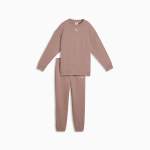 Puma Girls Loungewear Oversized Track Suit In Sand - Sand 13-14