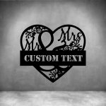 Mr And Mrs With Custom Text - 450MM Matt Black