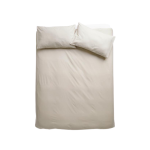 Easy Care Polycotton 144 Thread Count DUVET COVER SET - Stone - King 230 X 220CM