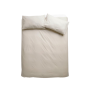 Easy Care Polycotton 144 Thread Count DUVET COVER SET - Stone - King 230 X 220CM