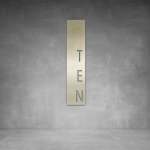 House Number D30 - 1500 X 375 Matt Gold No