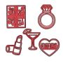 Bachelorette Cookie Cutter Set - Bridal Shower Baking Tools For Cookies