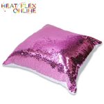 Sublimation Pink Sequin Pillow Case With Pillow