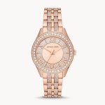 Harlowe Three-hand Rose Gold-tone Stainless Steel Women's Watch MK4710