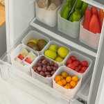 5PCS Multi-purpose Storage Box Refrigerator Fruit And Vegetable Storage Basket Snack Storage Box Kitchen Storage Box Refrigerato