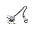 Key-ring With Patent Chain Chrome Black
