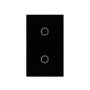 Wifi Smart Light Switch - Black / No Neutral Required 2 Gang