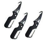 Lifespace Utility Keychain Knife Seatbelt Cutter With Carabiner - 3 Pack