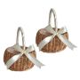 Woven Flower Basket Rattan Storage Basket Flower Girl Hand Basket S