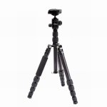 Pro.j Professional Aluminium Travel Tripod 8KG-LOAD BLACK-456834BK