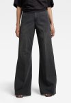 G-star Raw Deck Ultra High Wide Leg Jeans - Worn In Blade