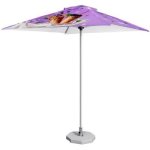 Fade Resistant Parasol Single Round Pole 2M X 2M