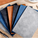 Compact Pu Leather Notebook A6 Size 80 Lined Pages - Grey