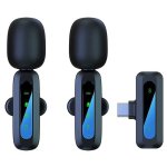 Type-c Dual Lavalier Wireless Microphone Plug & Play Noise-cancelling MIC For Type-c Phones Ipads Laptops & Pcs Gc