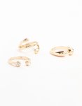 Goldair Gold Open & Ball Rings 3-PACK - S m