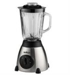 Salton 1.5L Glass Jug Blender With Mill - 400 Watt 1.5L Glass Jug 2 Speed With Pulse Increased Control Glass Grinding Mill For C