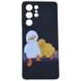 High Quality Ducks Print Phone Case For Samsung Galaxy S21 Ultra - Black