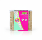 Bamboo Washing Pegs 70MM 120 Piece