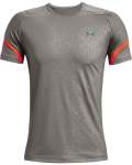 Men's Ua Rush Heatgear 2.0 Emboss Short Sleeve - Concrete Sm