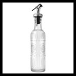 500ML Glass Oil & Vinegar Bottle Embossed Design 27186