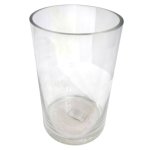 Glass Cylindrical Flower Vase Round 25CM