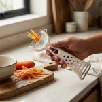 Dual-blade Stainless Steel Vegetable Julienne Peeler