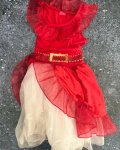 Disney Kds Red And White Tulle Dress 5 6Y