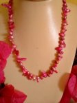 Freshwater Pearl Pink Bead Necklace