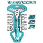Totai Total Socket Set 12PC 1 2" Quick Release