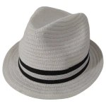 Mens Cotton Ballito Hat Crushable White 57CM