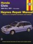 Honda Civic Service & Repair Manual - 1984 - 1991 All Models   Paperback