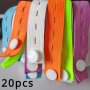 20PCS Adjustable Elastic Bands For Travel & Storage - Durable Polyester Space-saving Organizer Straps With Stretch Buckle Holes For Clothes Drawers And Wardrobe Organization